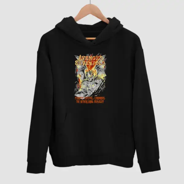 Avenged Sevenfold Pinkpop Festival Black Hoodie