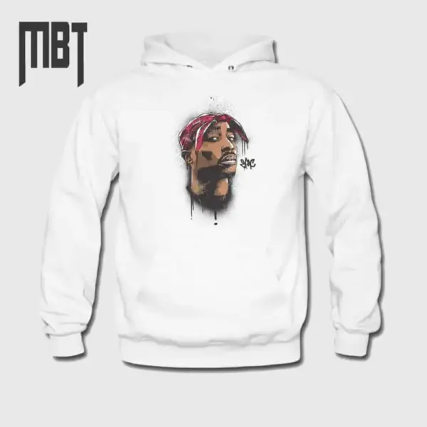 2 Pac Hoodie, 2 Pac Rap Hooded Sweatshirt