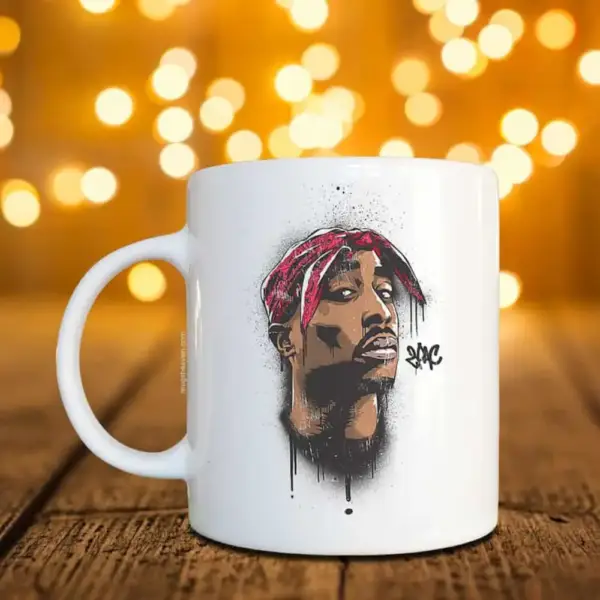 2 Pac Mug, 2 Pac Rap Coffee Mug
