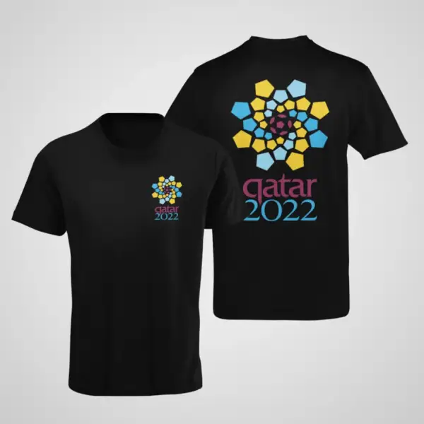 2022 World Cup T-Shirt, World Cup Qatar 2022 Black T-Shirt