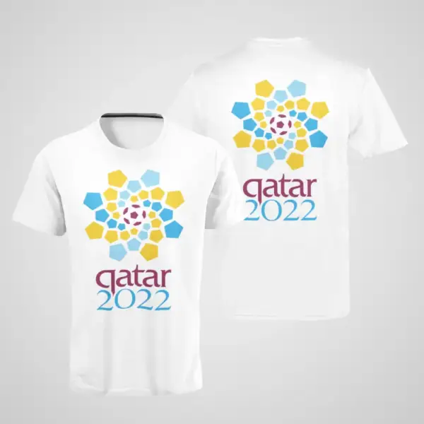 2022 World Cup T-Shirt, World Cup Qatar 2022 White T-Shirt