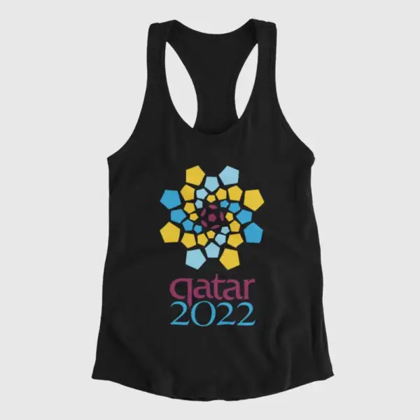 2022 World Cup Tank Top, World Cup Qatar 2022 Black Tank Top Shirt