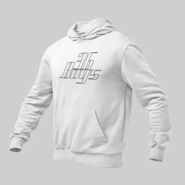 36 Boys Hoodie, 36 Boys Gang White Hoodie
