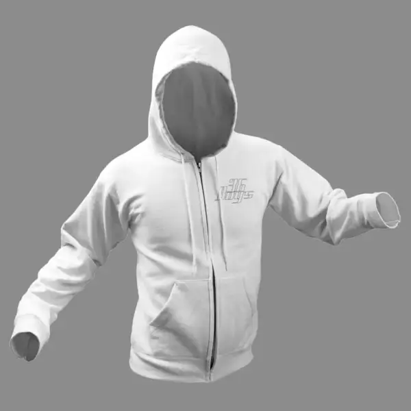 36 Boys Zip Hoodie, 36 Boys Gang White Zip Hoodie - Image 2