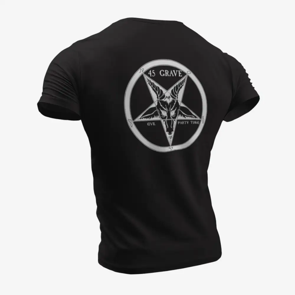 45 Grave T-Shirt, 45 Grave Evil Party Time Black T-Shirt - Image 2