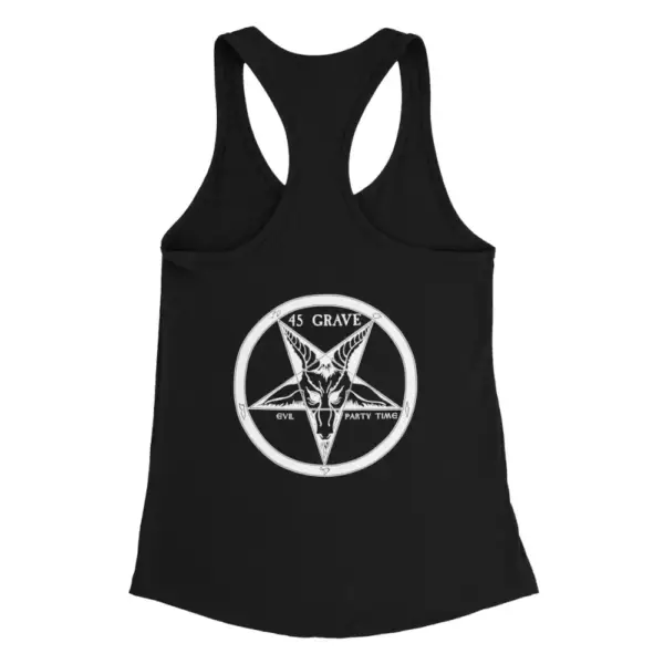 45 Grave Tank Top, 45 Grave Evil Party Time Black Tank Top - Image 2