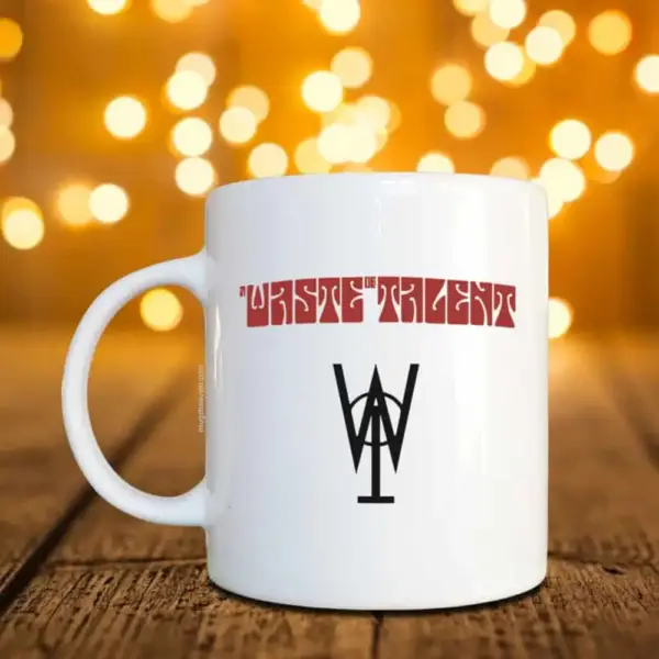 A Waste of Talent Mug, A Waste of Talent Logo Coffee Mug