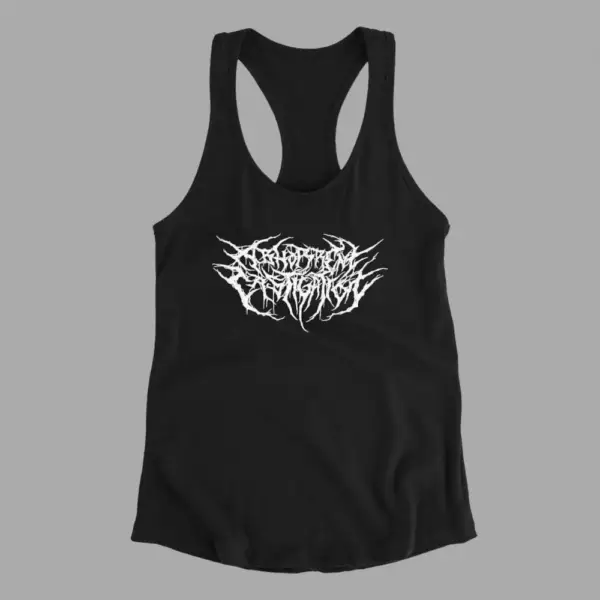 Abhorrent Castigation Tank Top, Abhorrent Castigation Logo Black Athlete