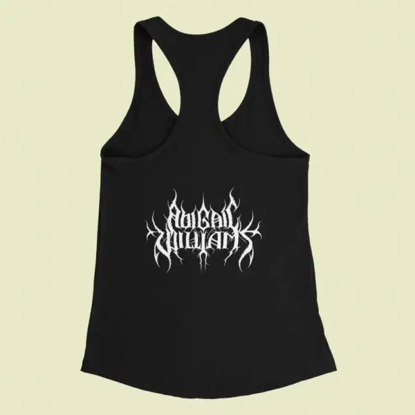 Abigail Williams Tank Top, Abigail Williams Band Logo Black Tank Top Shirt, Symphonic Black Metal Merchandise - Image 2