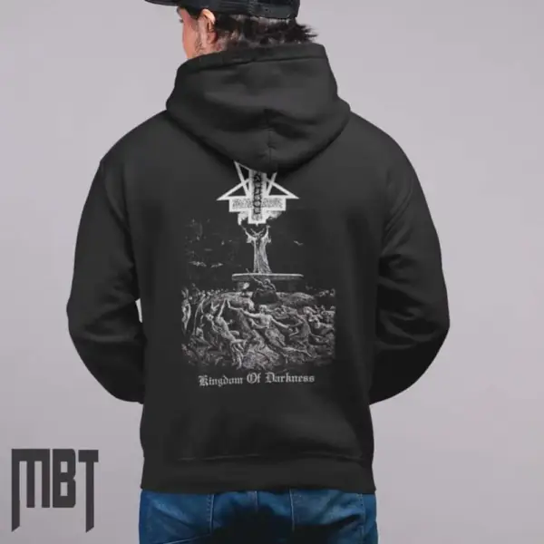 Abigor Band Hoodie, Abigor Kingdom Of Darkness Cover Hooded Sweatshirt - Image 2