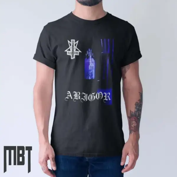 Abigor Band T-Shirt, Abigor Nachthymnen Cover Tee-Shirt