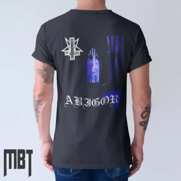Abigor Band T-Shirt, Abigor Nachthymnen Cover Tee-Shirt - Image 2