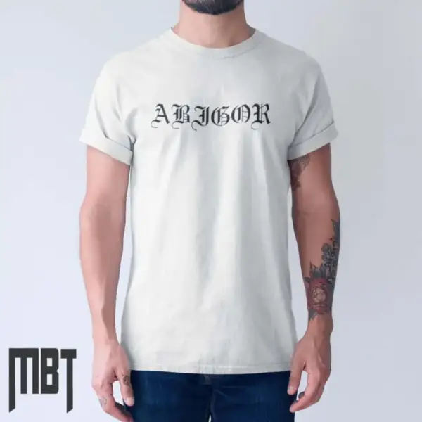 Abigor Band T-Shirt, Abigor Text Logo Tee-Shirt