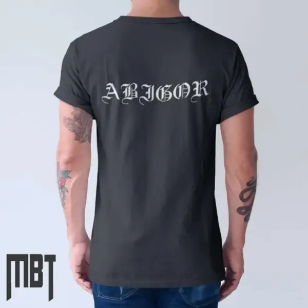 Abigor Band T-Shirt, Abigor Text Logo Tee-Shirt - Image 2