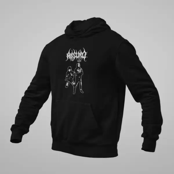 Absurd Hoodie, Absurd Artwork Black Sweatshirt