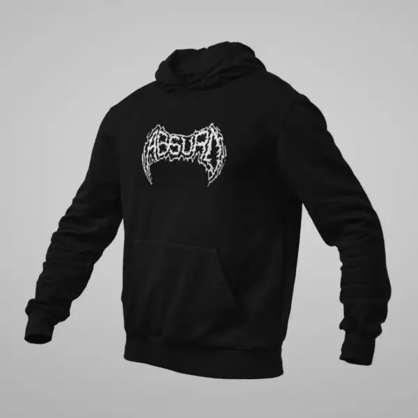 Absurd Hoodie, Absurd Logo Black Sweatshirt