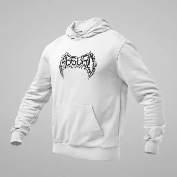 Absurd Hoodie, Absurd Logo White Sweatshirt