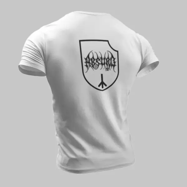 Absurd T-Shirt, Absurd Logo White T-Shirt - Image 2