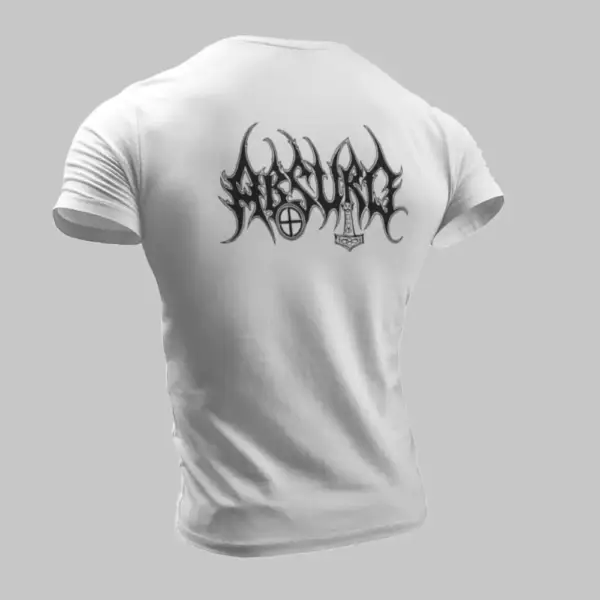Absurd T-Shirt, Absurd Logo White T-Shirt - Image 2