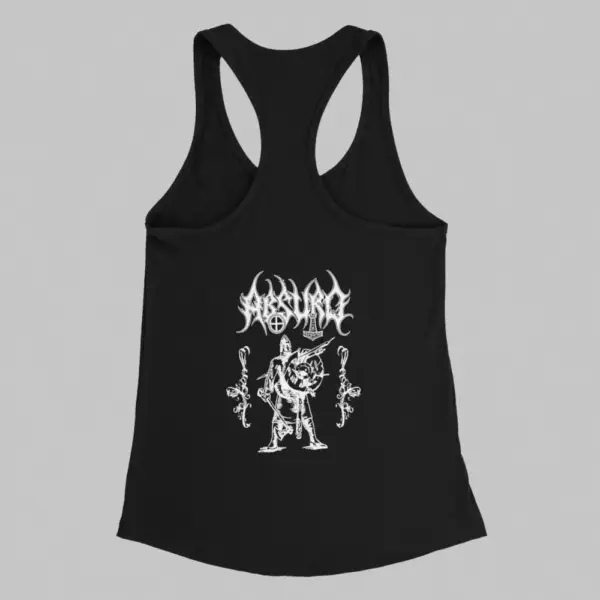 Absurd Tank Top, Absurd Artwork Black Athlete - Image 2