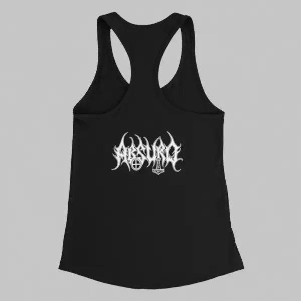 Absurd Tank Top, Absurd Logo Black Athlete - Image 2