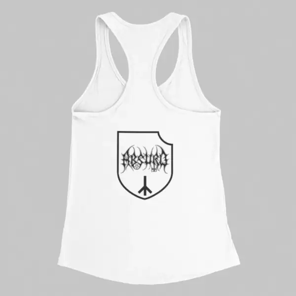 Absurd Tank Top, Absurd Logo White Athlete - Image 2