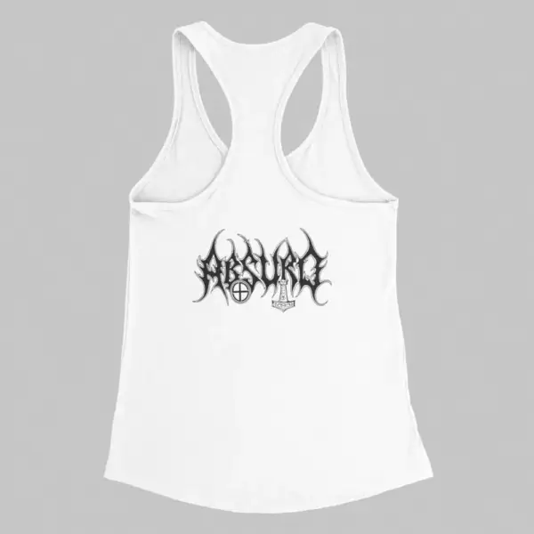 Absurd Tank Top, Absurd Logo White Athlete - Image 2