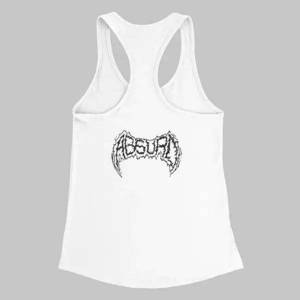 Absurd Tank Top, Absurd Logo White Athlete - Image 2
