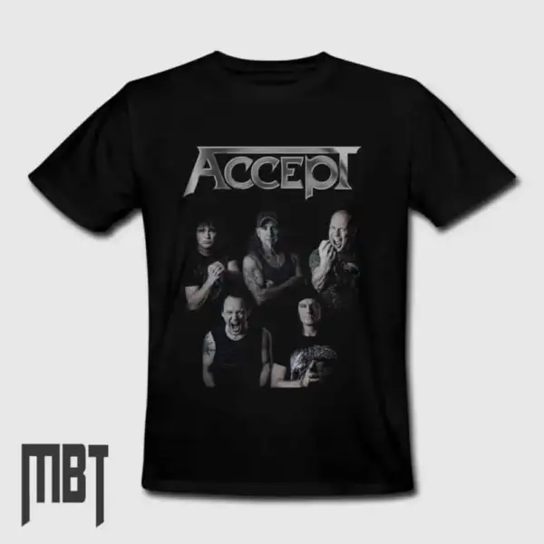 Accept Band T-Shirt, Accept Logo Tee-Shirt