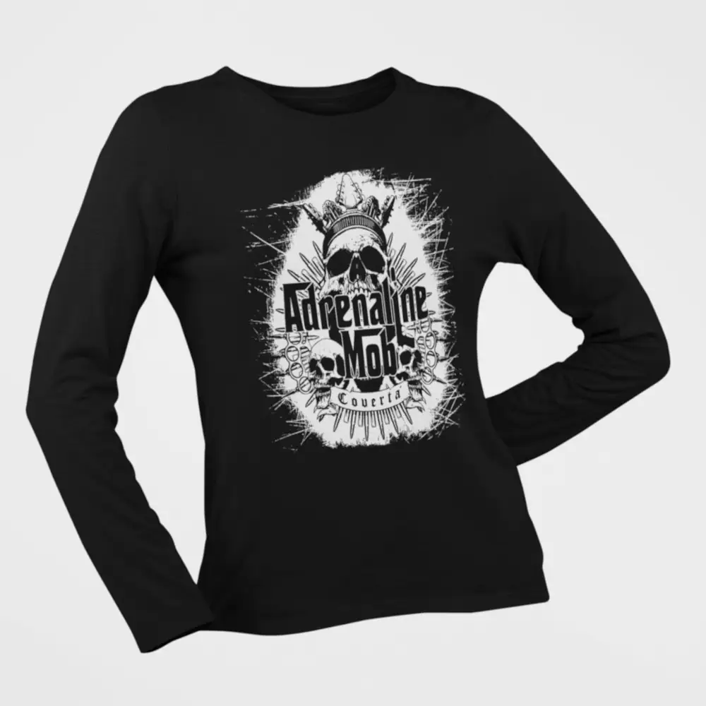 Adrenaline Mob Long Sleeve, Adrenaline Mob Artwork Black Longsleeve T-Shirt