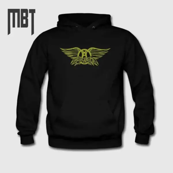 Aerosmith Band Hoodie, Aerosmith Logo Hooded Sweatshirt