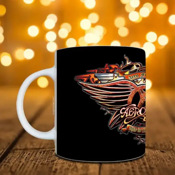 Aerosmith Band Mug, Aerosmith Logo Coffee Mug #2