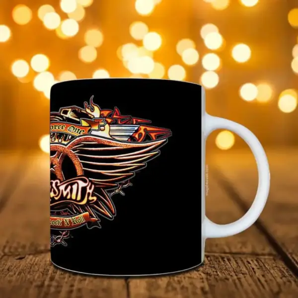 Aerosmith Band Mug, Aerosmith Logo Coffee Mug #2 - Image 2