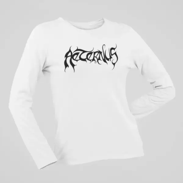 Aeternus Long Sleeve, Aeternus Logo White Longsleeve