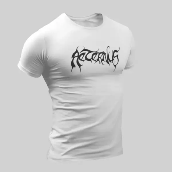 Aeternus T-Shirt, Aeternus Logo White T-Shirt