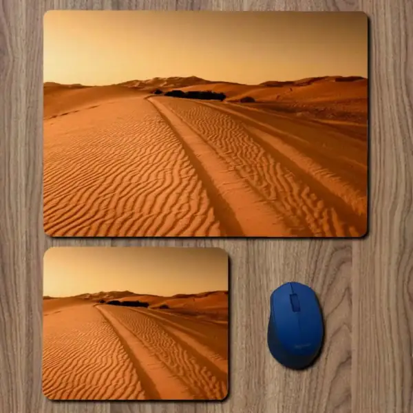 Africa Desert Mouse Pad, Africa Desert Sand Dune Large Mousepad for Gamers