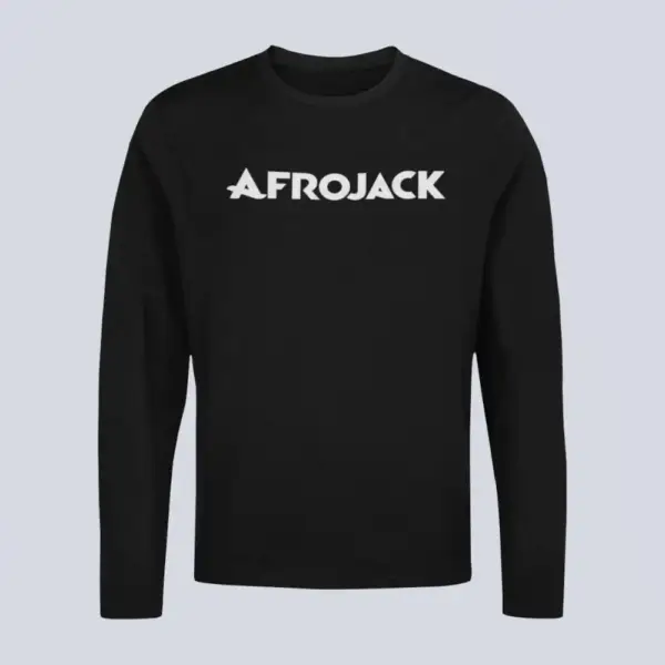 Afrojack Longsleeve T-Shirt, Afrojack Logo Black Long Sleeve, Electro House Merchandise
