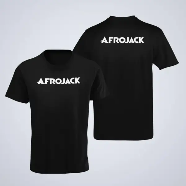 Afrojack T-Shirt, Afrojack Logo Black T-Shirt, Electro House Merchandise