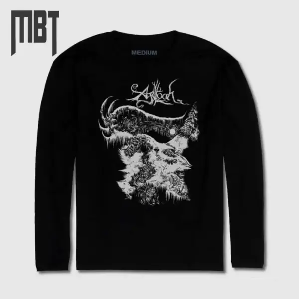 Agalloch Band Long Sleeve T-Shirt, Agalloch Logo Long Sleeve Tee-Shirt