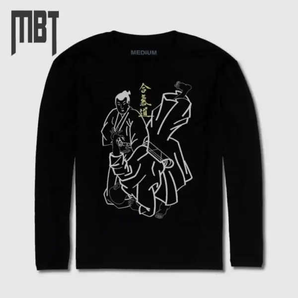 Aikido Long Sleeve T-Shirt, Aikido Long Sleeve Tee-Shirt