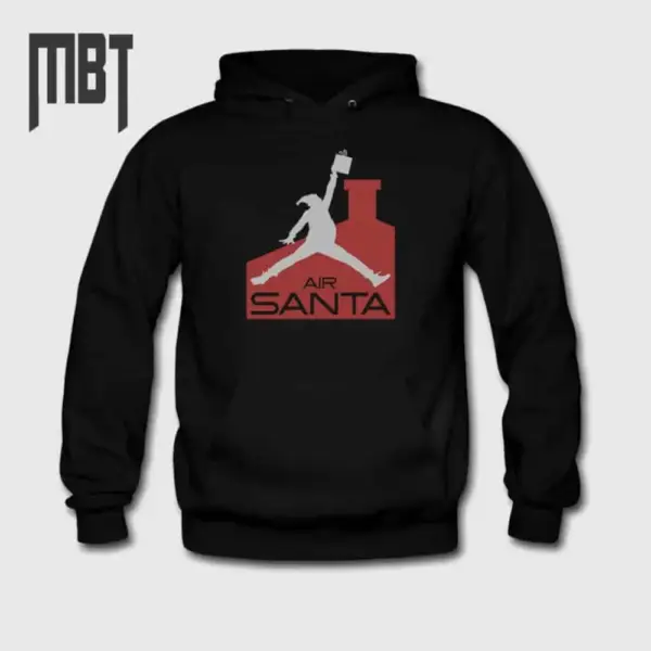 Air Jordan Hoodie, Santa Claus Christmass Hooded Sweatshirt