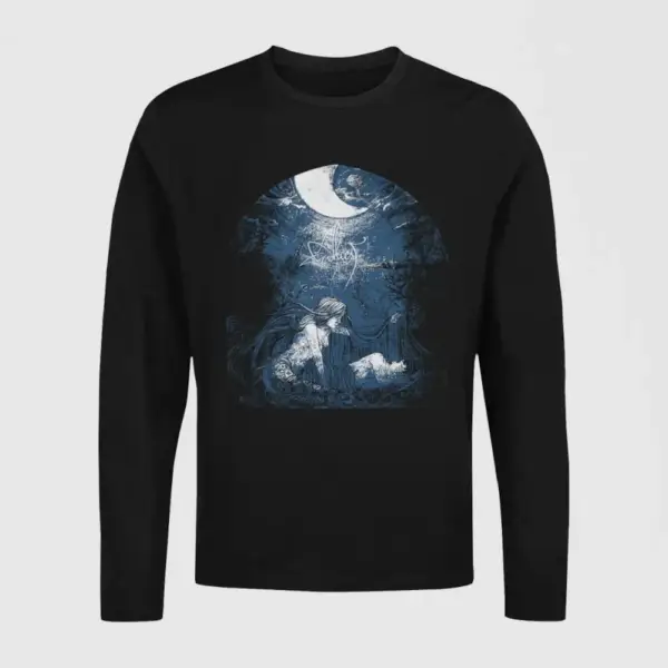 Alcest Longsleeve T-Shirt, Alcest Ecailles De Lune Black Long Sleeve