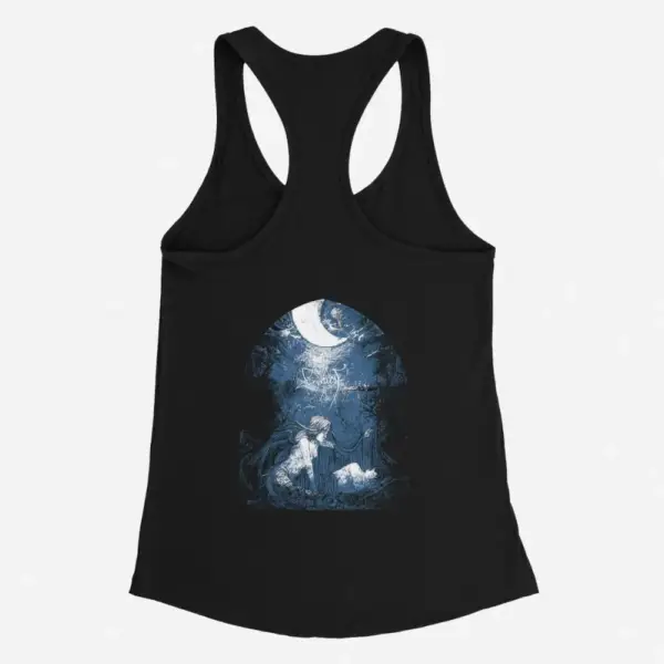 Alcest Tank Top, Alcest Ecailles De Lune Black Tank Top - Image 2