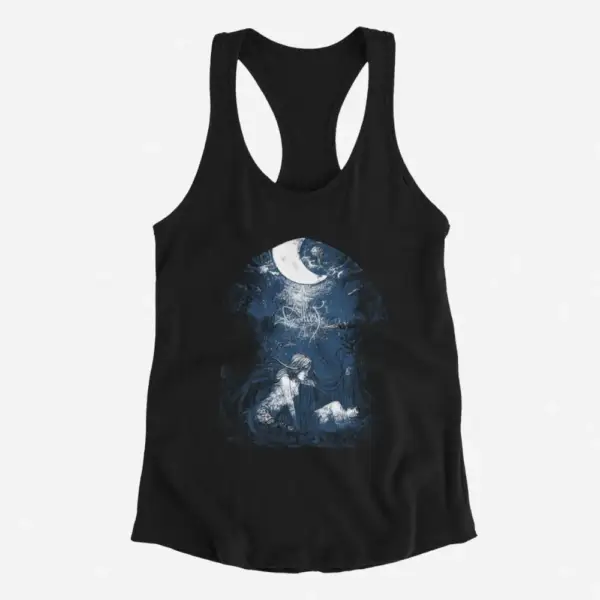 Alcest Tank Top, Alcest Ecailles De Lune Black Tank Top