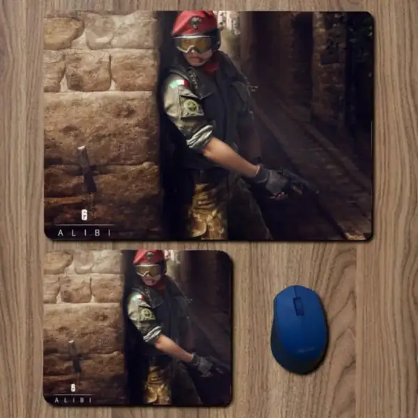 Alibi Tom Clancy's Rainbow Six Siege Mouse Pad, Alibi Tom Clancy's Rainbow Six Siege Game Large Mousepad for Gamers