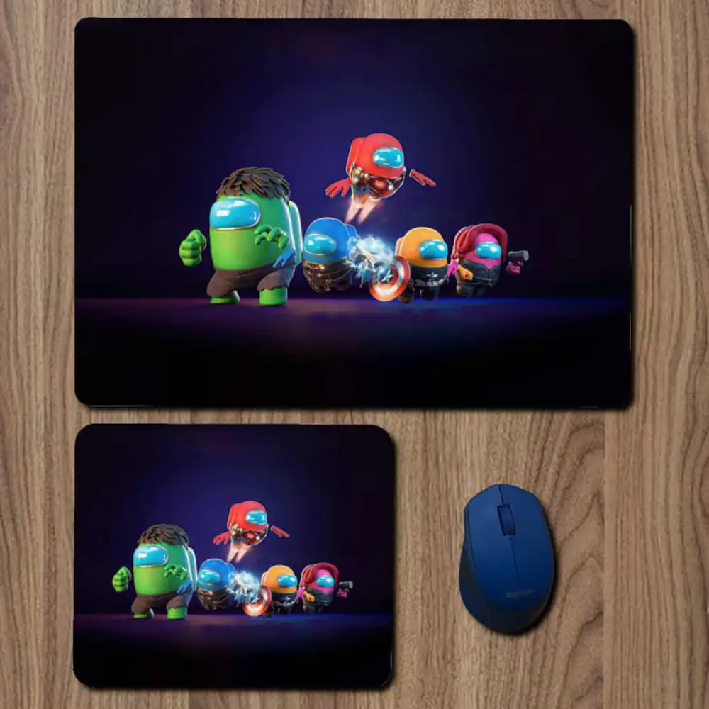 Among Us Avengers Mouse Pad, Among Us Avengers Game Large Mousepad for Gamers