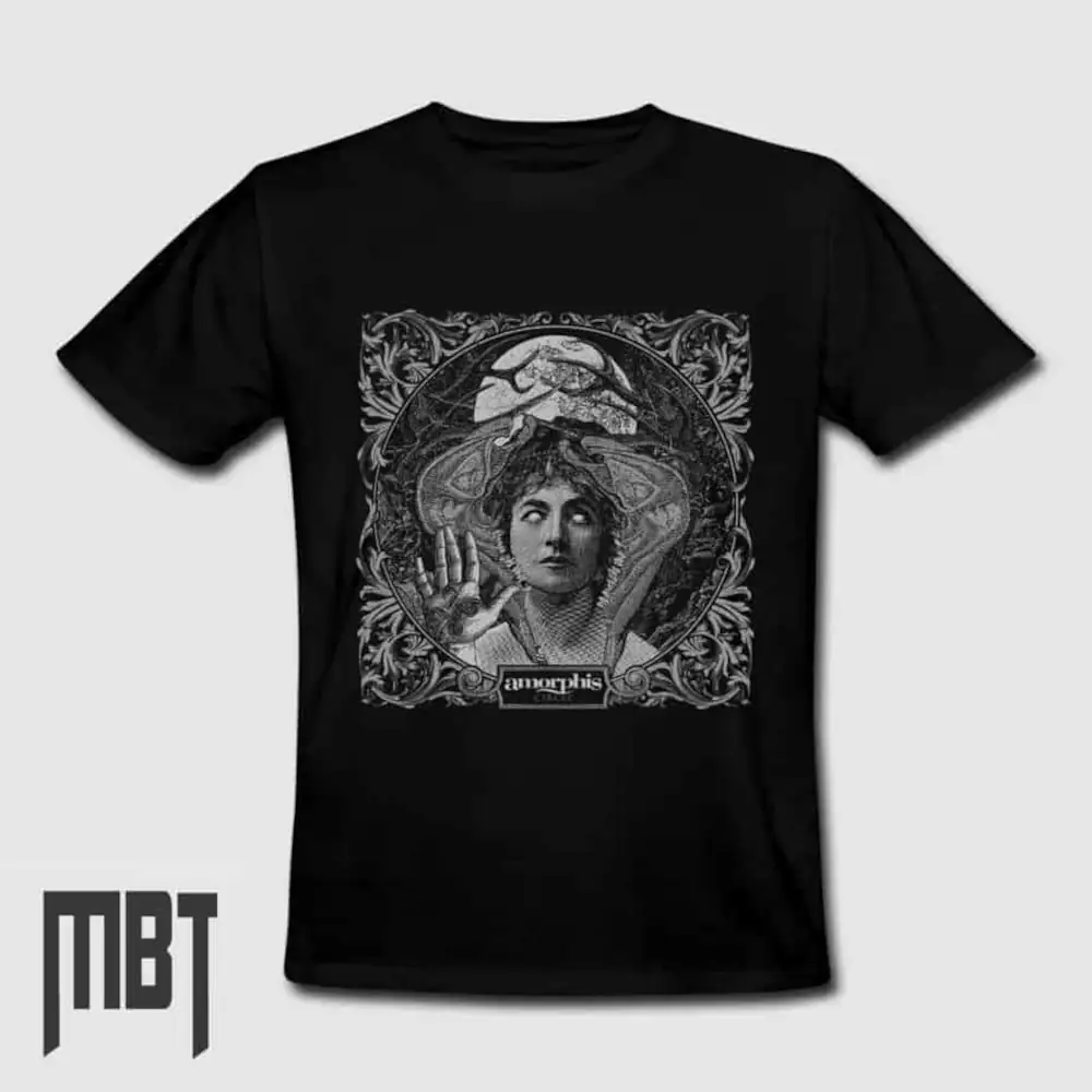 Amorphis Band T-Shirt, Amorphis Circle Cover Tee-Shirt