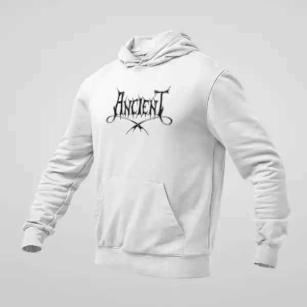 Ancient Hoodie, Ancient Logo White Sweatshirt