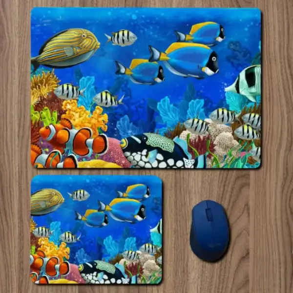 Animal Coral Fish Mouse Pad, Animal Coral Fish Large Mousepad for Gamers