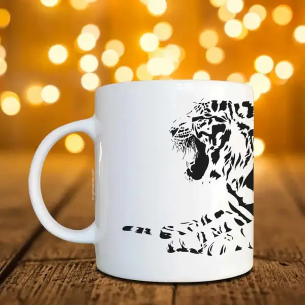 Animal Tiger Mug, Animal Tiger Coffee Mug
